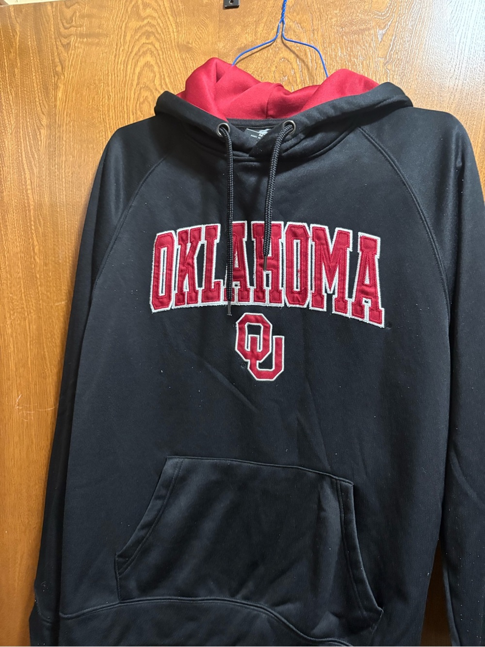 Oklahoma Black & Crimson Hoodie Sweatshirt
